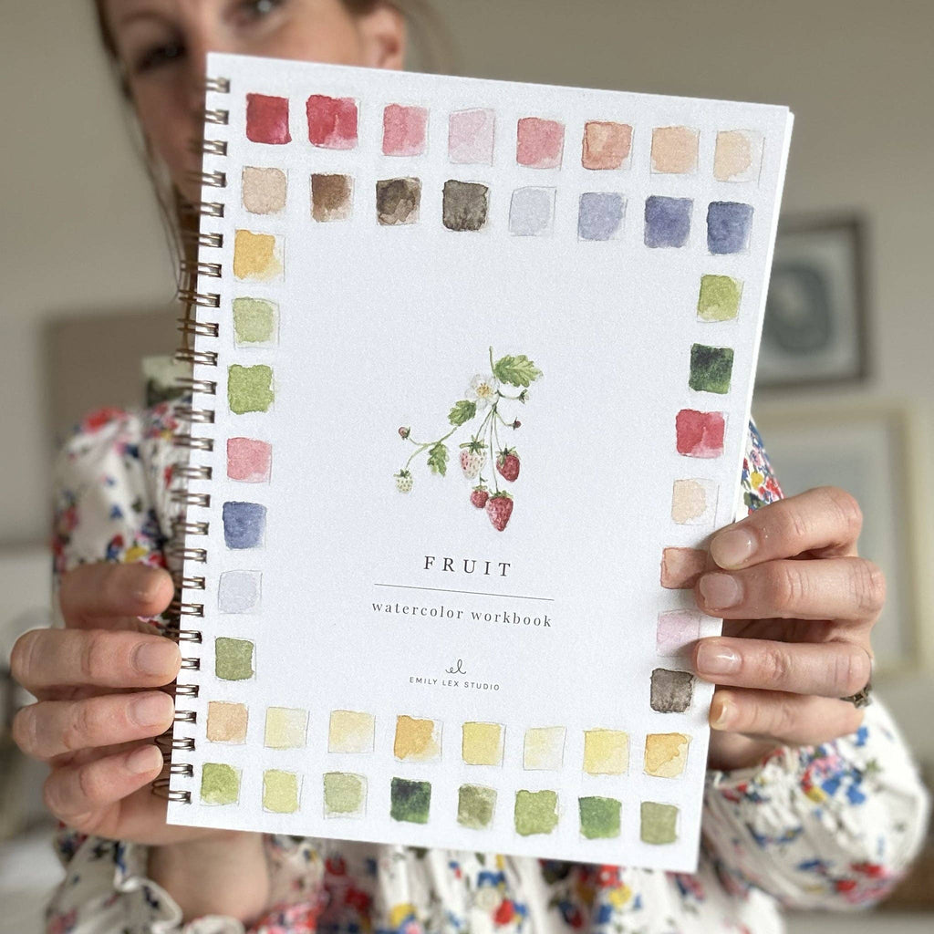 emily lex studio - Fruit watercolor workbook