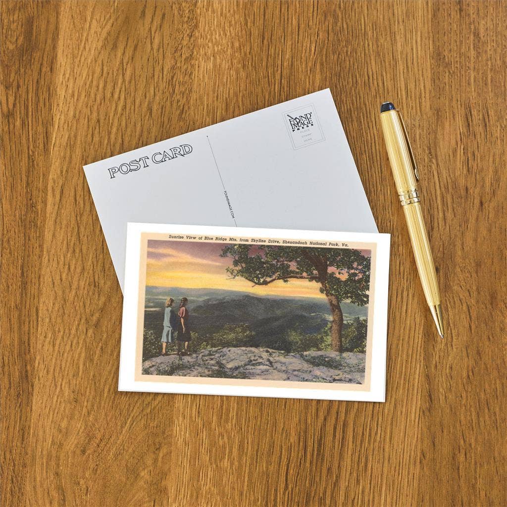 Found Image Press - Postcard VA-430 Sunrise from Skyline Drive