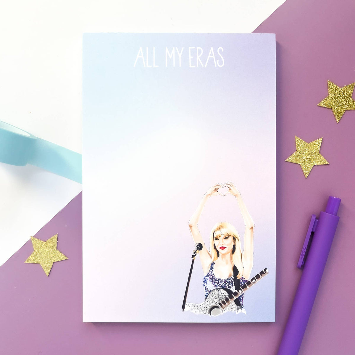 Sc 17 Notepad Morgan Swank Studio - Taylor All My Eras | Pop Culture Notepad – rock ...