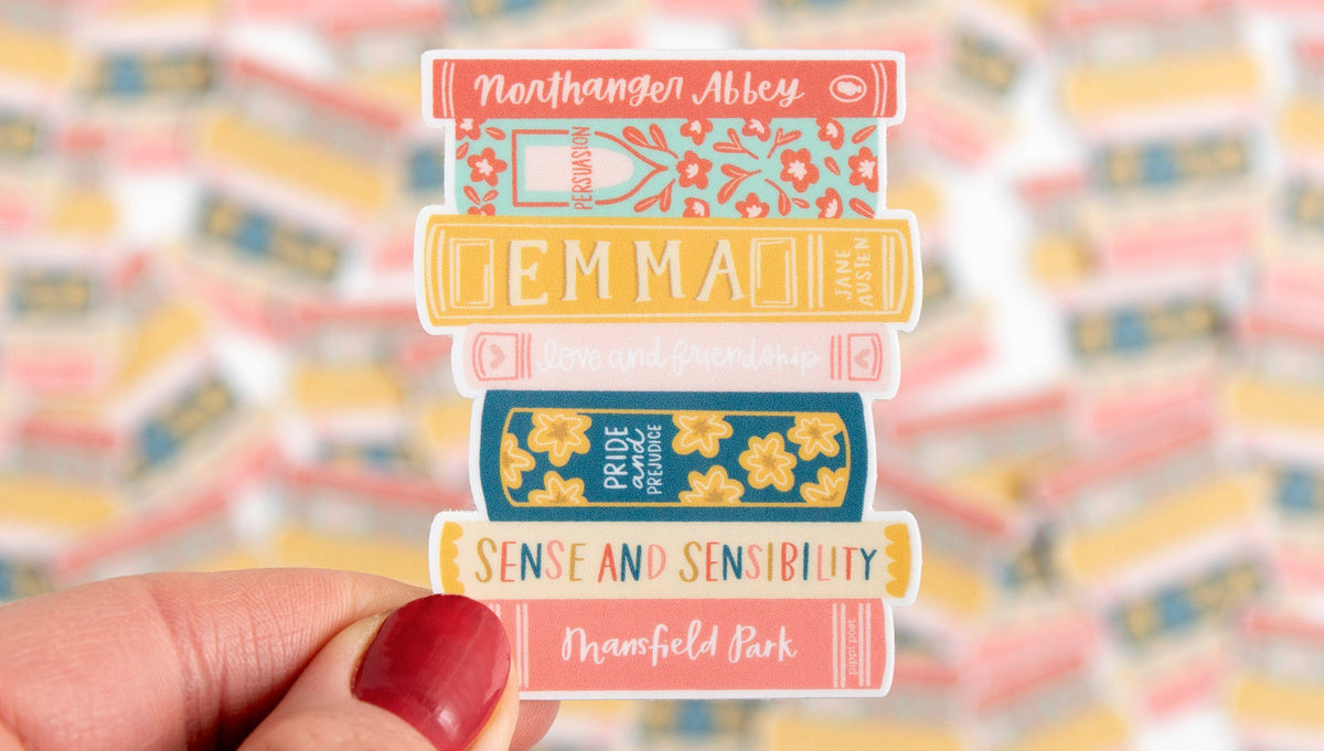 Pippi Post, Book Stack Sticker