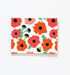 Graphic Anthology Greeting Cards - Poppy Field floral patterned blank note card set