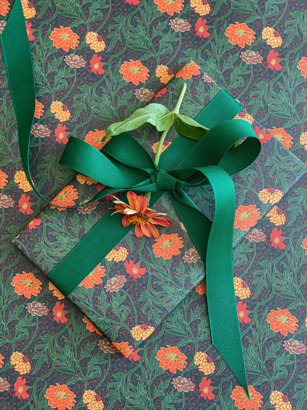 re:mused studio - Zinnia Gift Wrap Sheet – Double Sided: Single Sheets