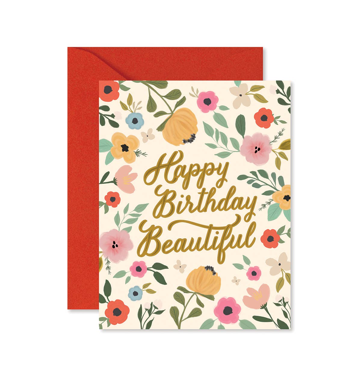 Ginger P. Designs - Happy Birthday Beautiful Greeting Card