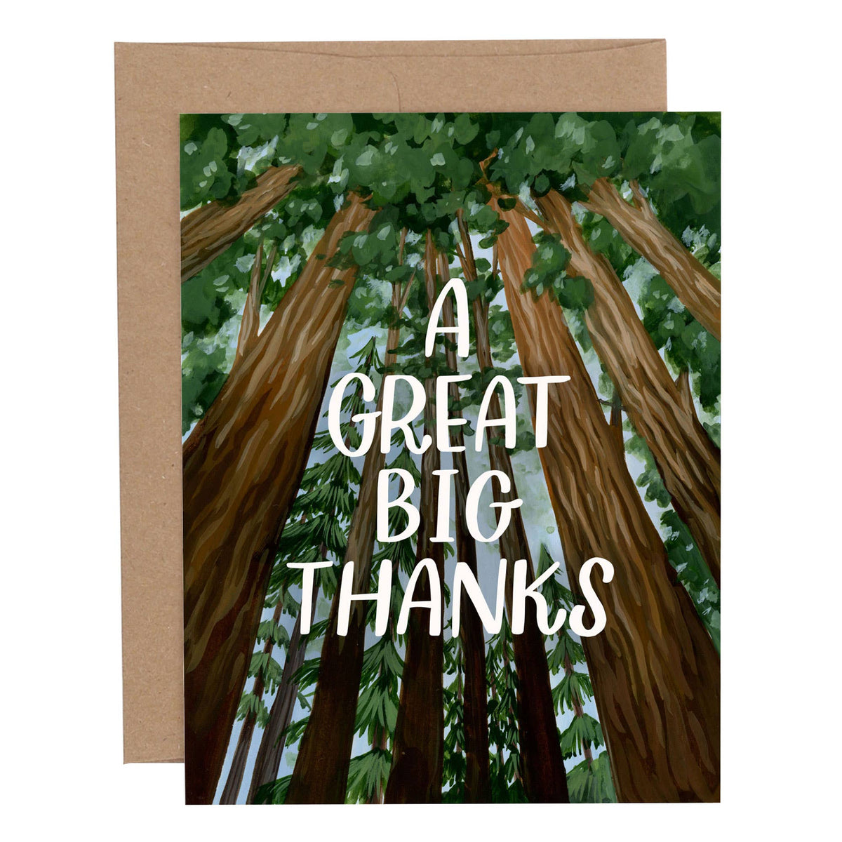 1canoe2 | One Canoe Two Paper Co. - Big Redwood Thank You Greeting Card