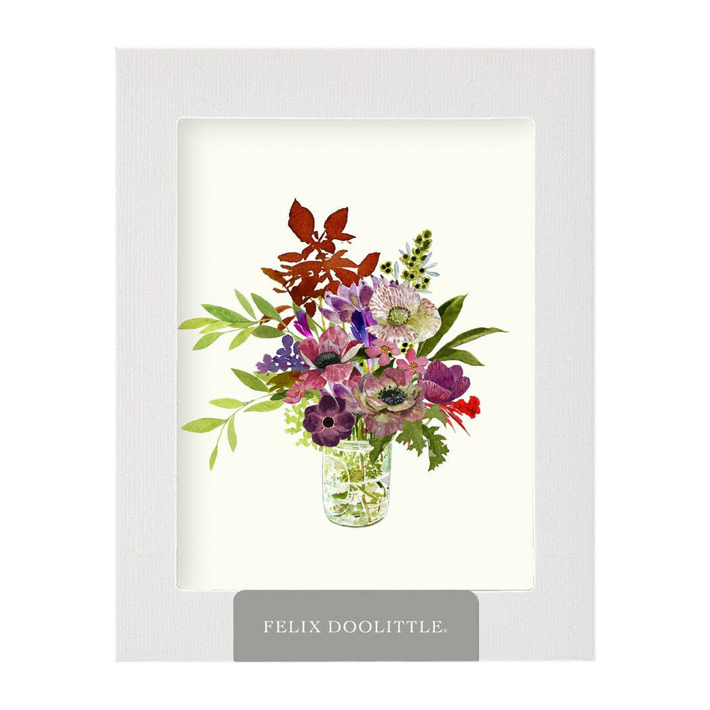 Felix Doolittle - Farmer's Bouquet - Flower Garden Greeting Card