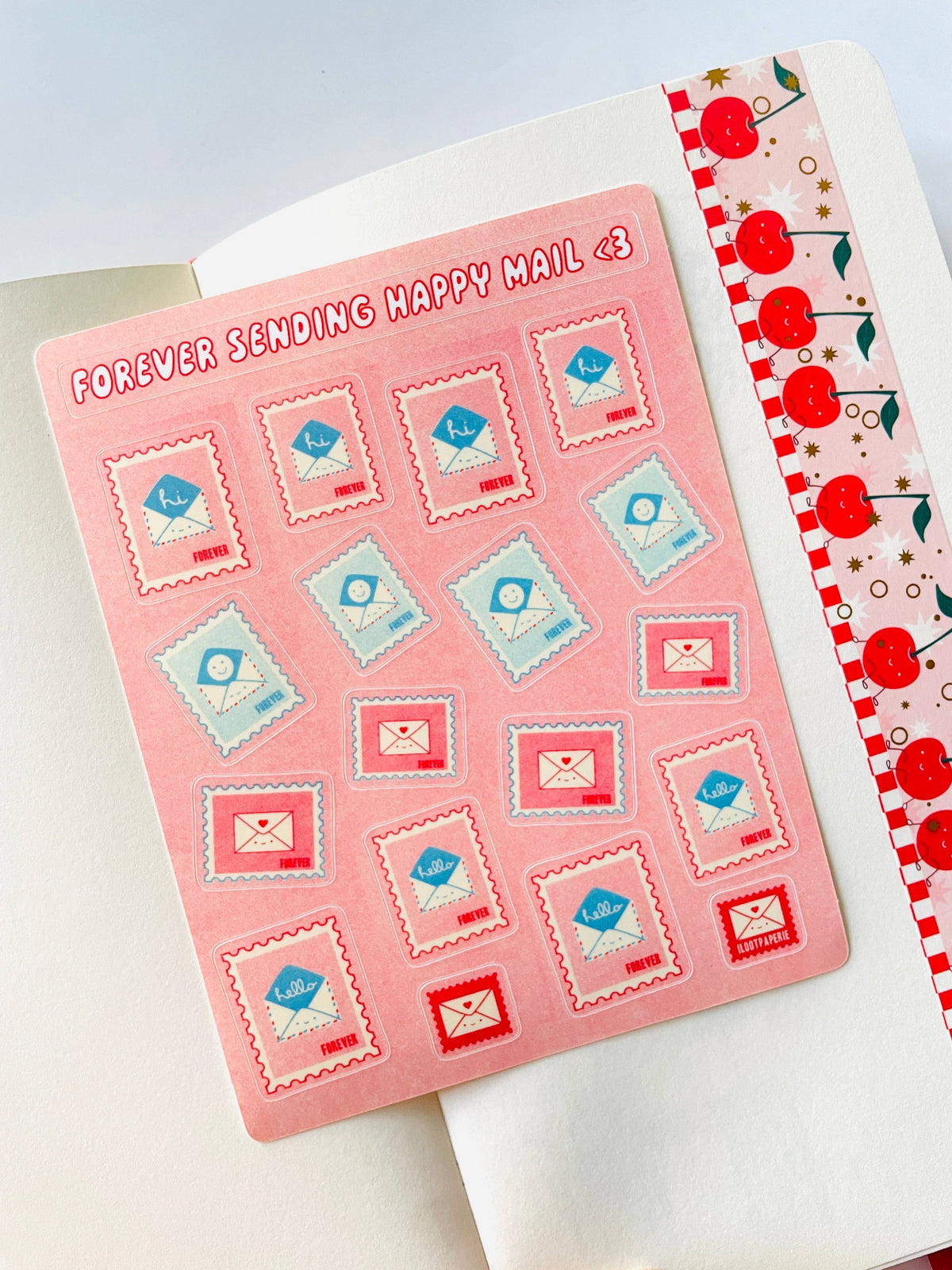 ILOOTPAPERIE - Forever Sending Happy Mail Vinyl Sticker Sheet