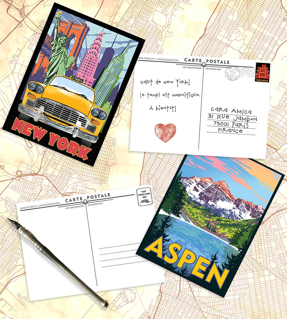 Linnea Design - 2026 Travel Postcard Calendar