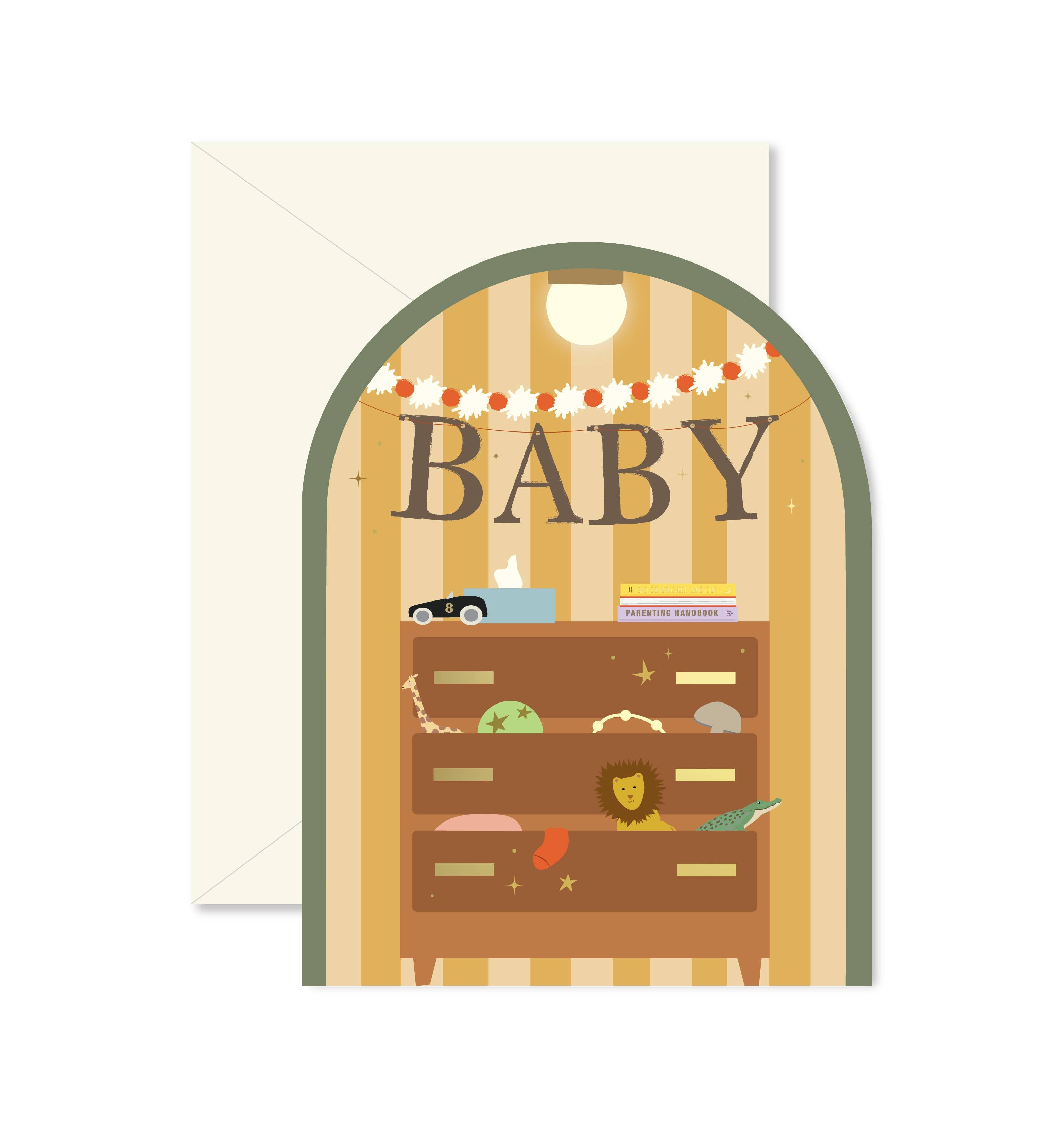 Ginger P. Designs - Baby Arch Dresser Greeting Card