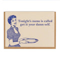 Lady Pilot Letterpress - Tonight's Menu Greeting Card