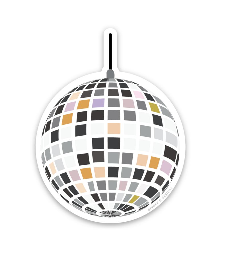 Ginger P. Designs - Disco Ball Vinyl Sticker