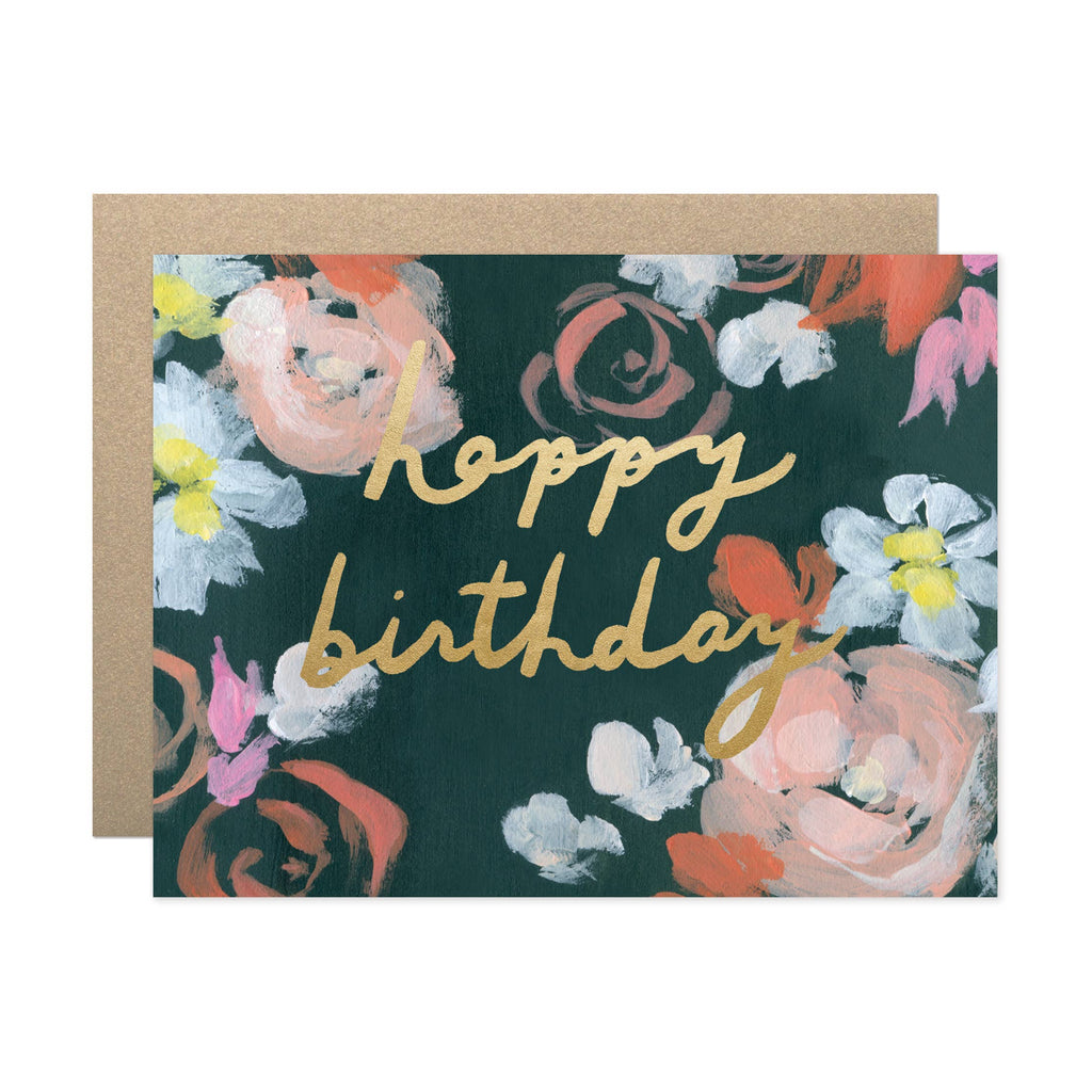 Our Heiday - Coral Florals Happy Birthday Card