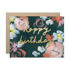 Our Heiday - Coral Florals Happy Birthday Card