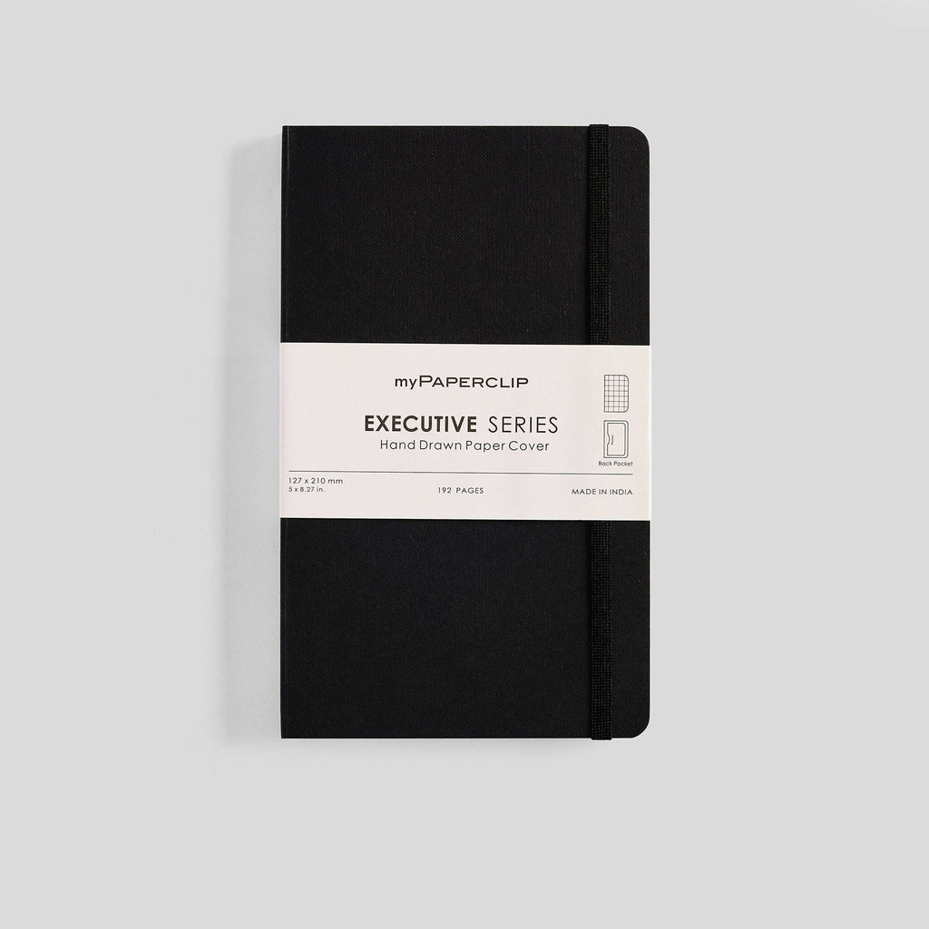 myPAPERCLIP - Executive Series Notebook - M (With Back Pocket): Ruled / Red