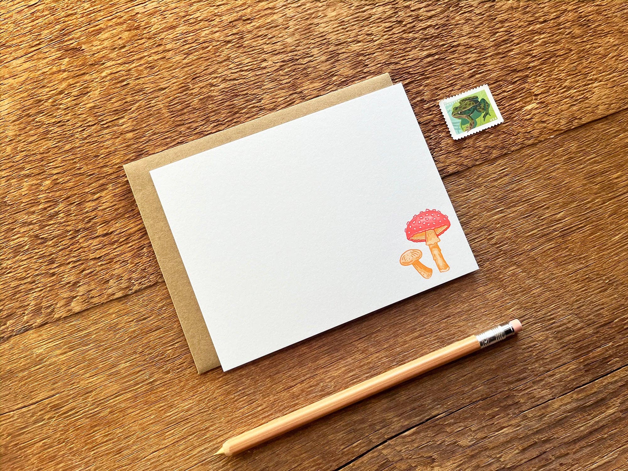 Noteworthy Paper & Press - Mushroom Flat Notes (Boxed Set of 8)