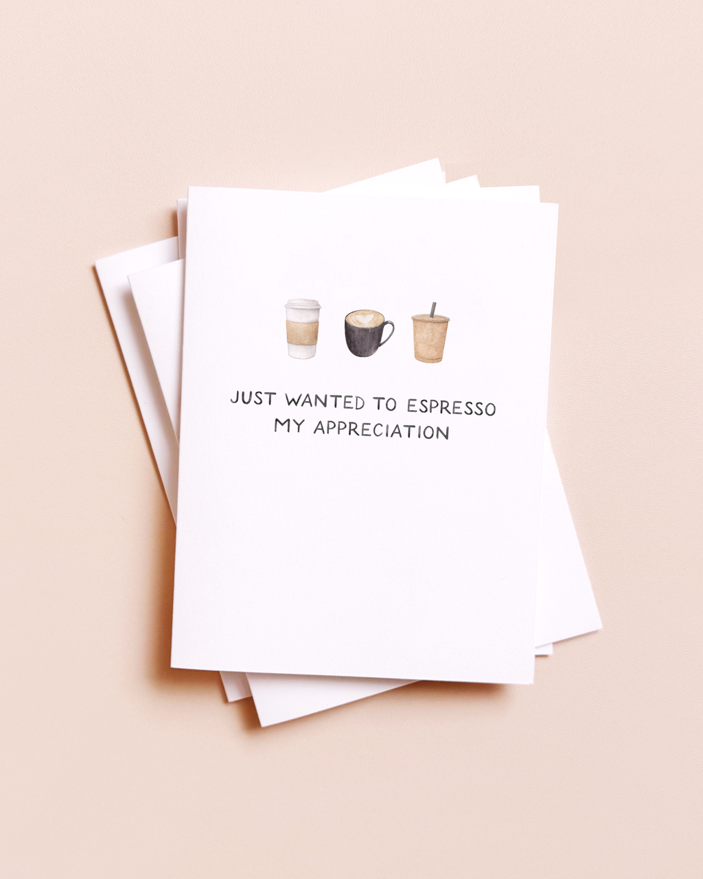 Amy Zhang - Espresso My Appreciation — Coffee Pun Thanks Card