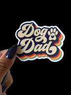 I Will Cut You Creations - Dog Dad Vinyl Sticker 