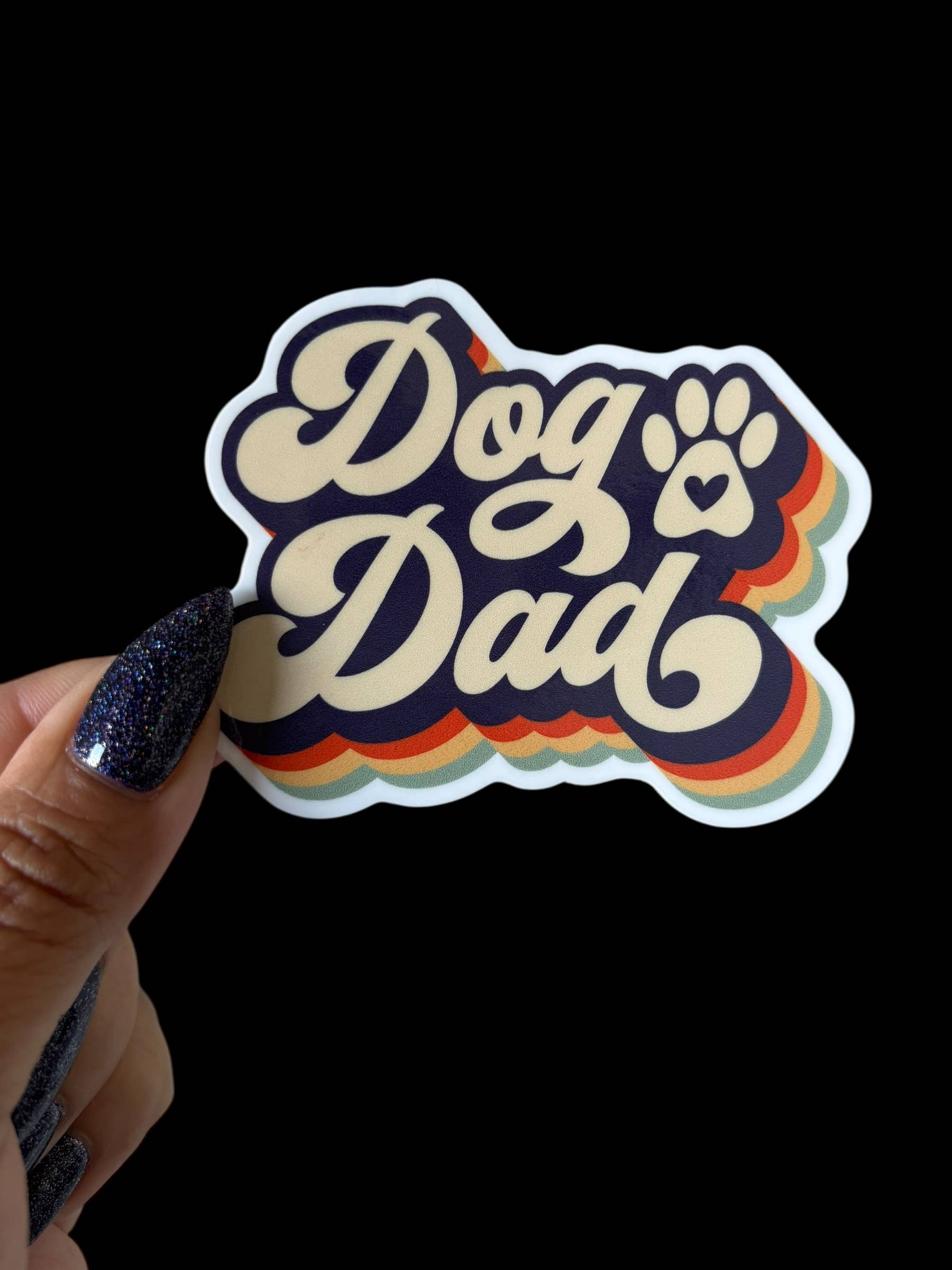 I Will Cut You Creations - Dog Dad Vinyl Sticker 