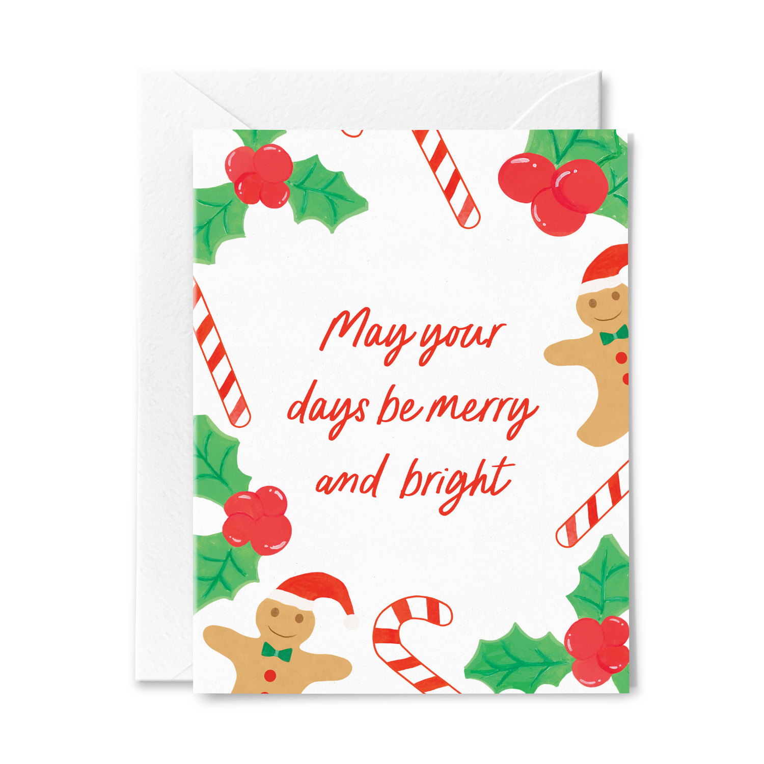 June Paper Market - May Your Days Be Merry and Bright Christmas Card