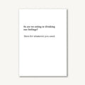 Beyoutifully Brown® - Eating or Drinking Feelings Greeting Card