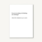 Beyoutifully Brown® - Eating or Drinking Feelings Greeting Card