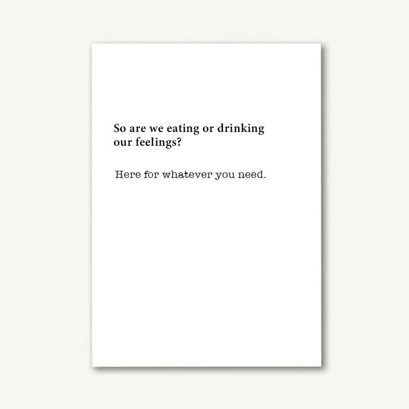 Beyoutifully Brown® - Eating or Drinking Feelings Greeting Card