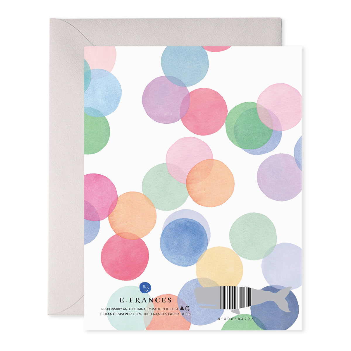 E. Frances Paper - Falling Confetti Birthday Greeting Card