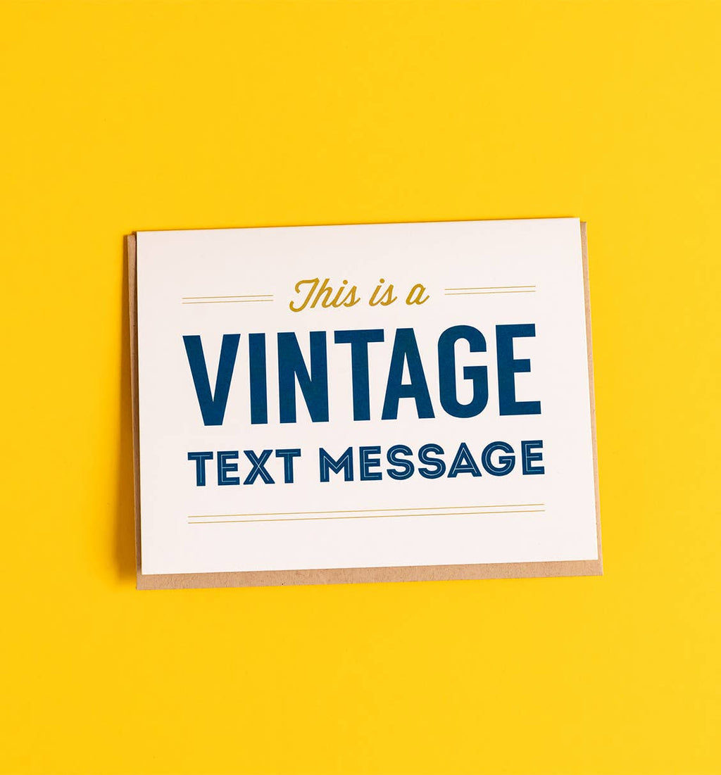 Graphic Anthology Greeting Cards - Vintage Text Message Greeting Card Box Set