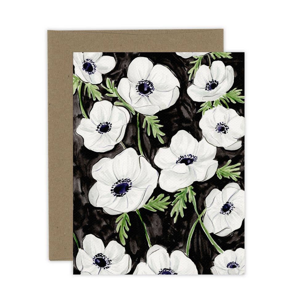 Almeida Illustrations - Anemones Florals | Boxed Set of 6 Greeting Cards