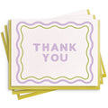 Dahlia Press - Thanks Wave- Box Set of 6 Letterpress Cards