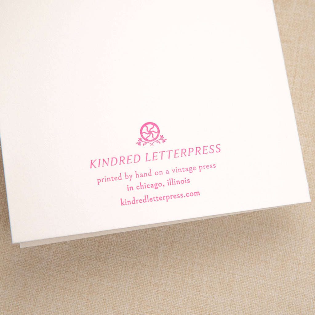 Kindred Letterpress - 30th Birthday Cake Card
