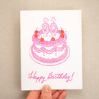 Kindred Letterpress - 30th Birthday Cake Card