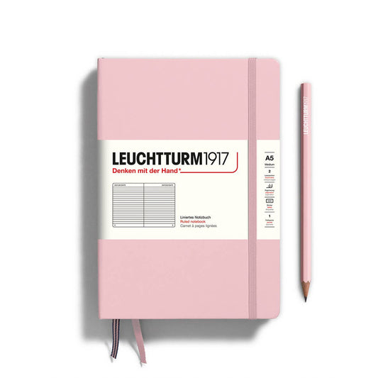 Leuchtturm1917  - Notebooks - Medium (A5): Powder / Hardcover / Ruled