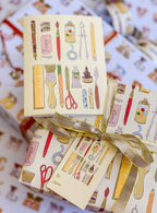 re:mused studio - Back to (Art) School Gift Wrap Sheet - Double Sided