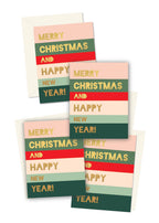 Ginger P. Designs - Holiday Colorblock Christmas Greeting Card Boxed Set