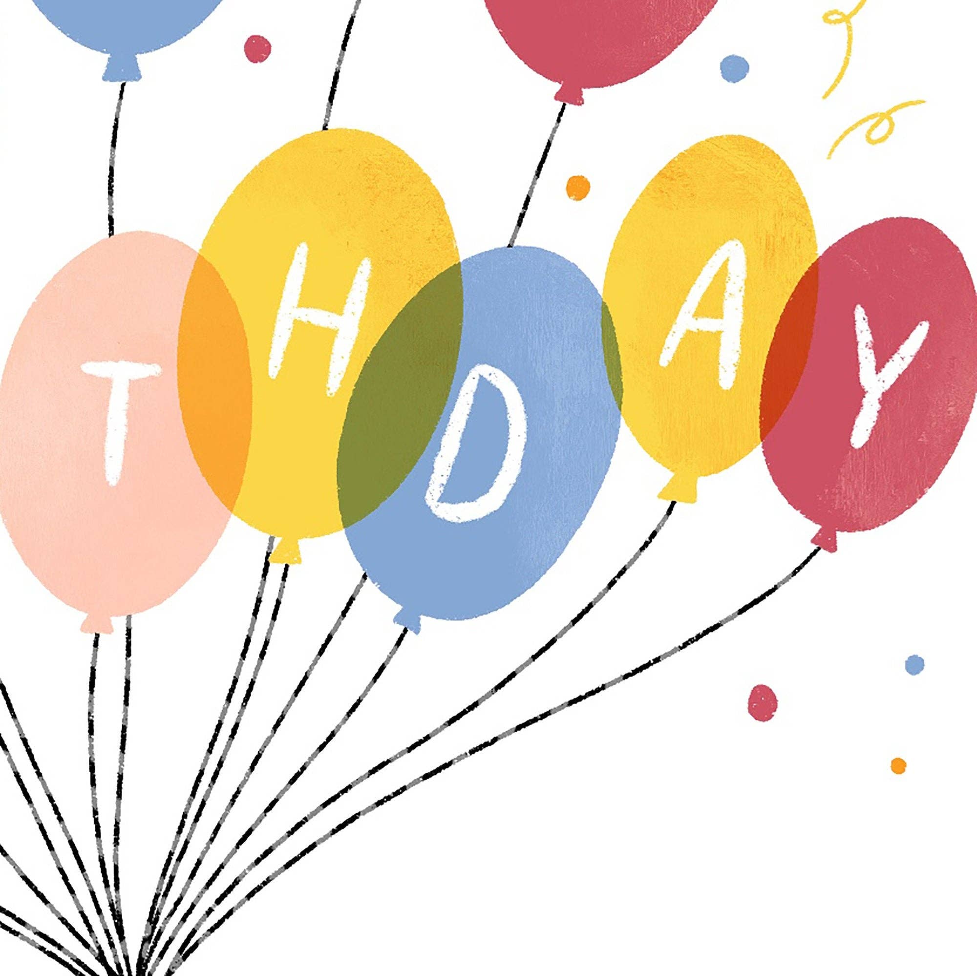 Molly Marie Pea - Bunch of Balloons Birthday Card