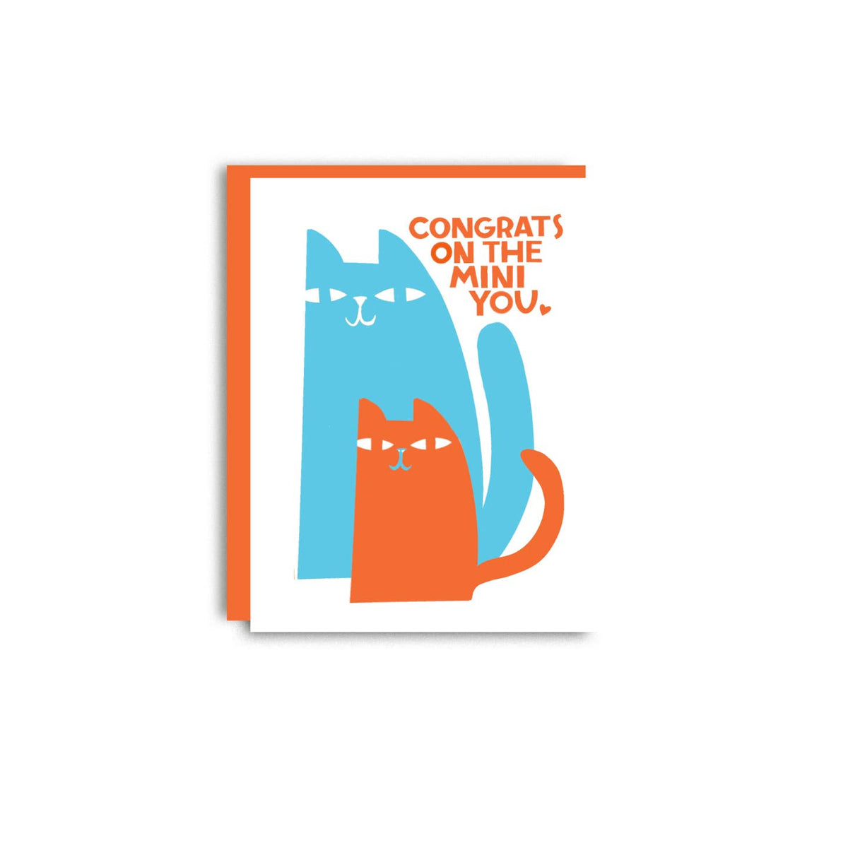 Pier Six Press - Mini You - New Baby - Risograph Greeting Card