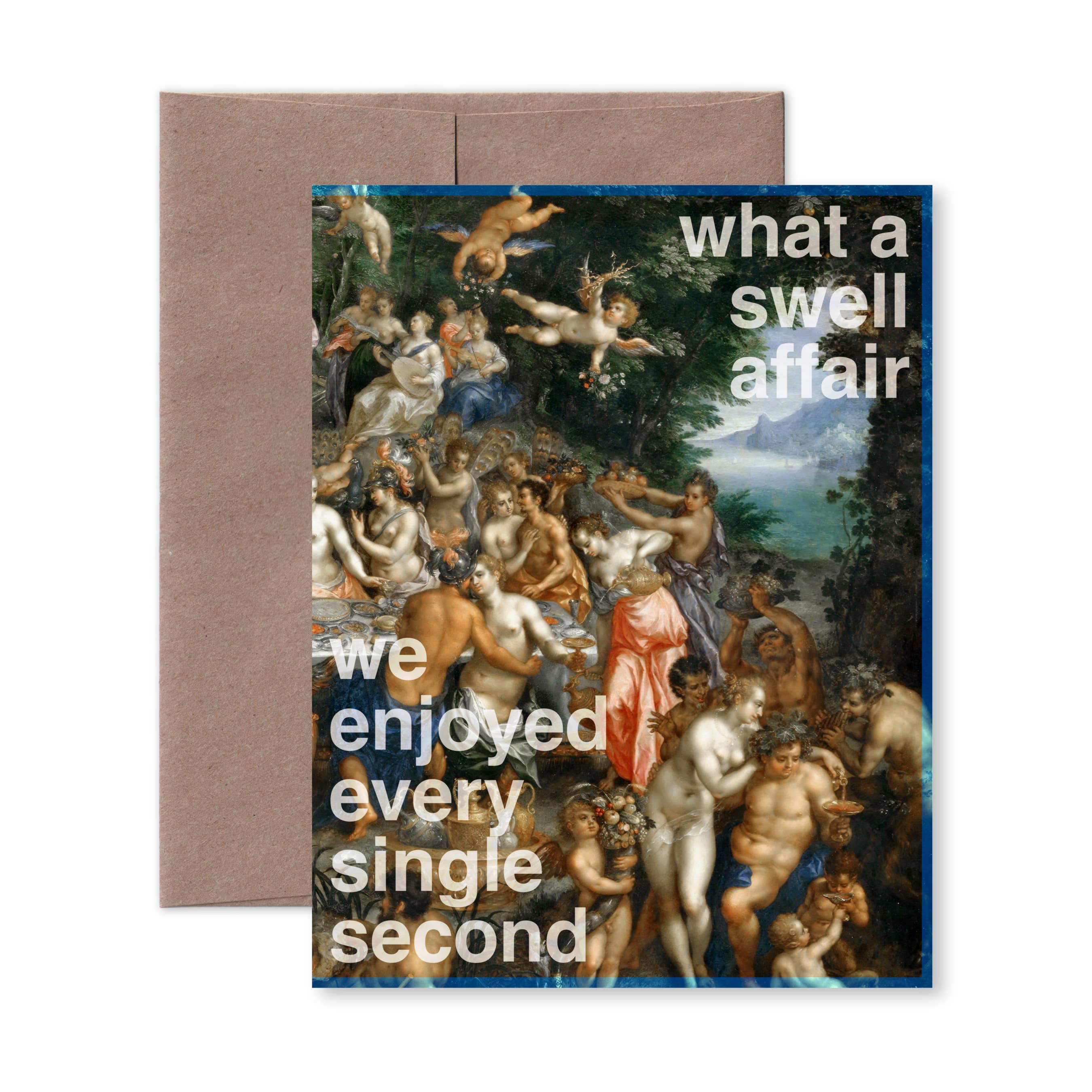 Pictrix Design - "A swell affair" thank-you notecard