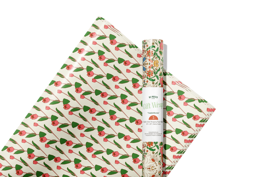 re:mused studio - Cambrifornia Gift Wrap Sheet – Double Sided