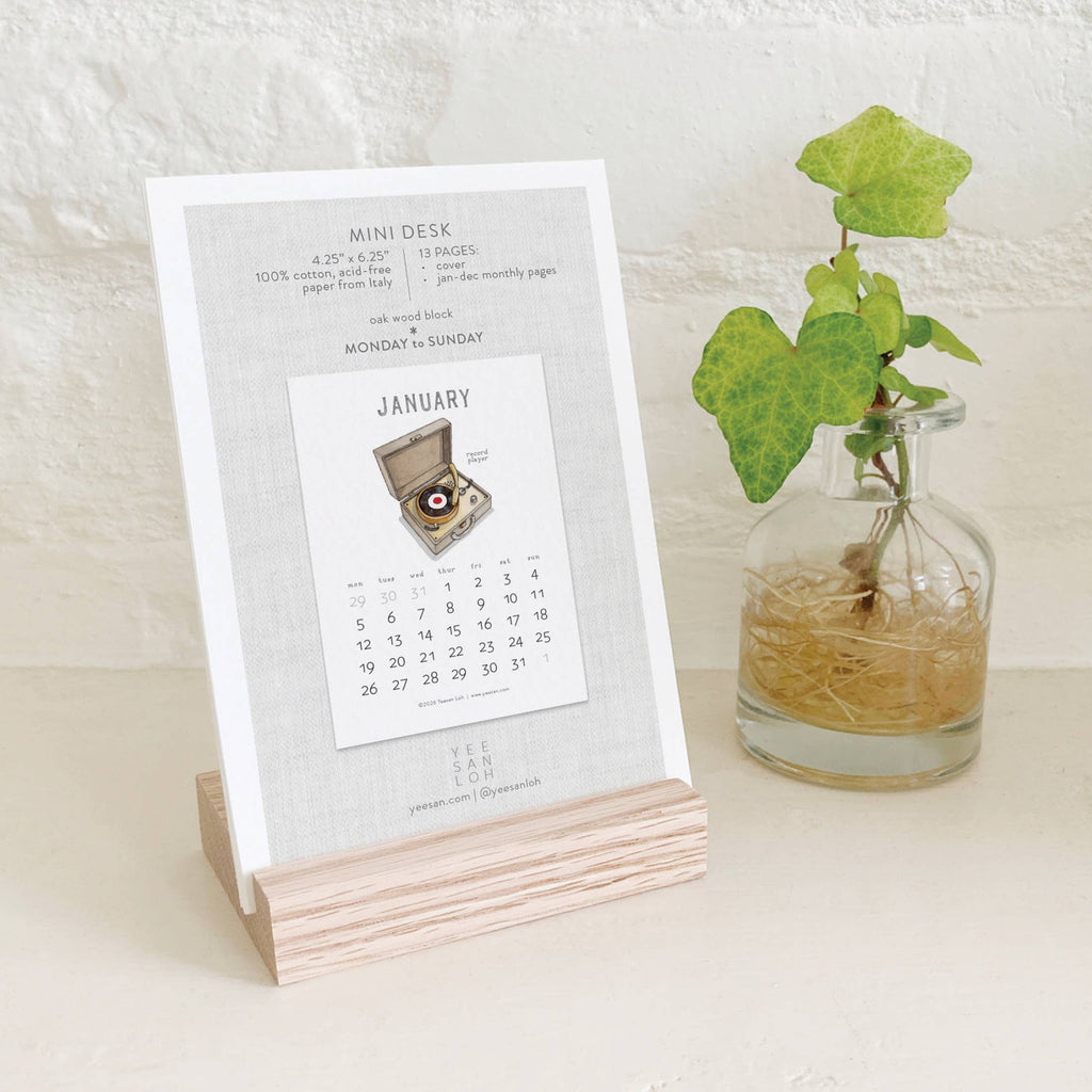 Yeesan Loh - 2026 Calendars: Retro Objects: MON-SUN / Standard/Classic