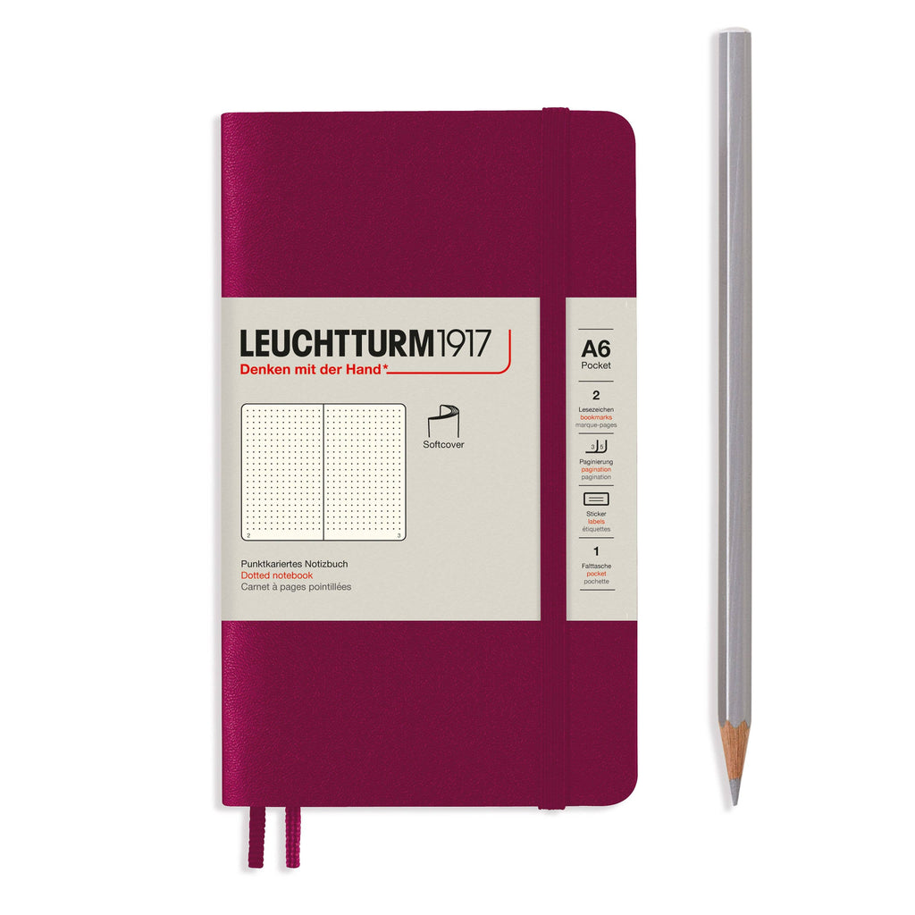 LEUCHTTURM1917 - Notebooks - Pocket (A6): Stone Blue / Hardcover / Ruled