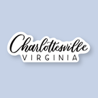 Shop Like You Live Here - Charlottesville VA Hand Lettered Stickers | Virginia Sticker