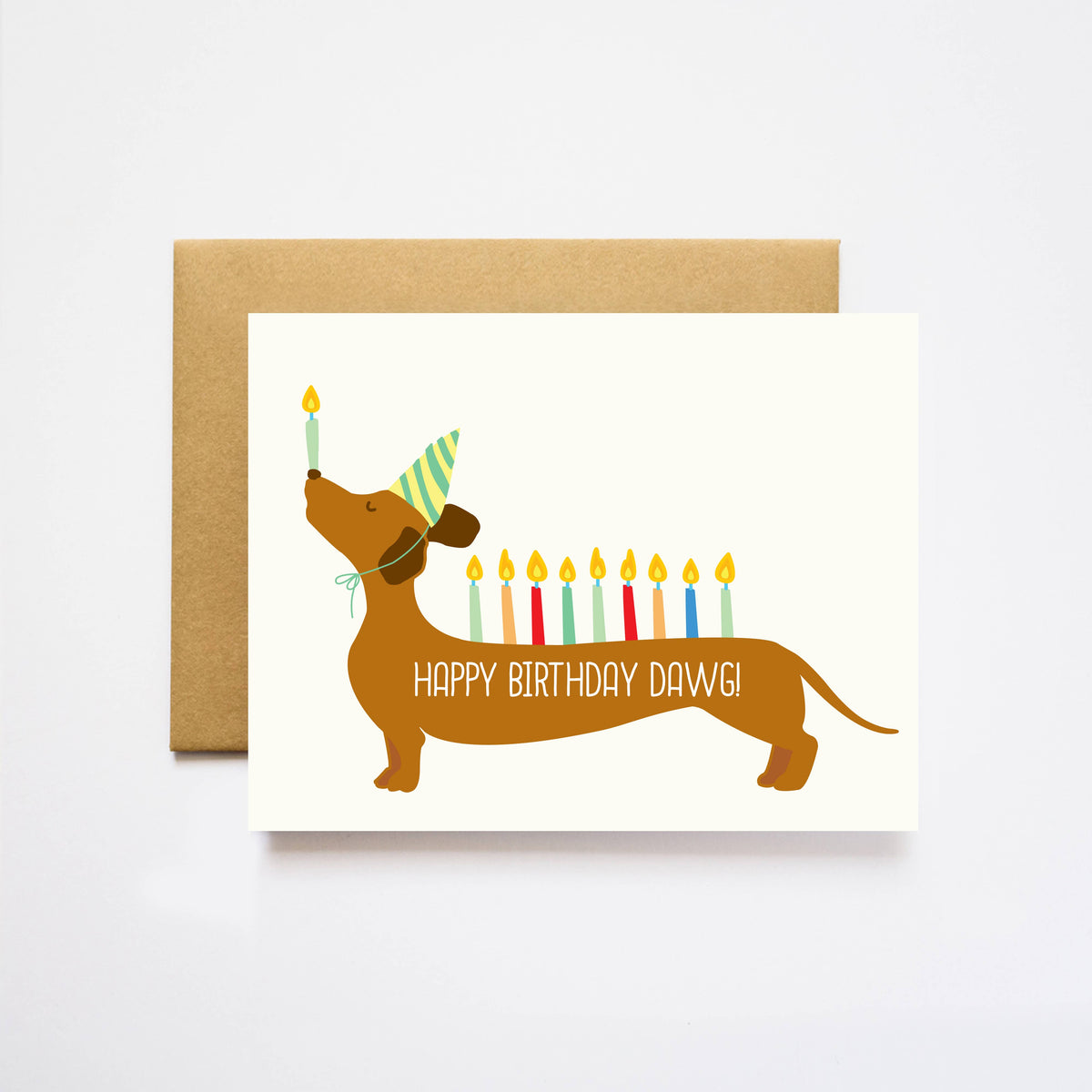 ILOOTPAPERIE - Happy Birthday Dawg! Doxie Greeting Card