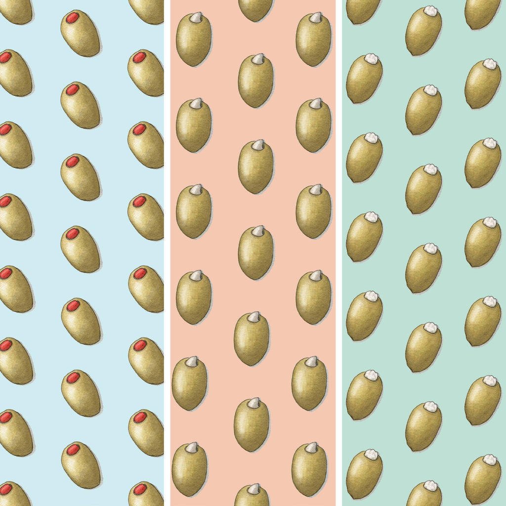 Yeesan Loh - Gift Wrap / Olives . Stuffed: Pimiento