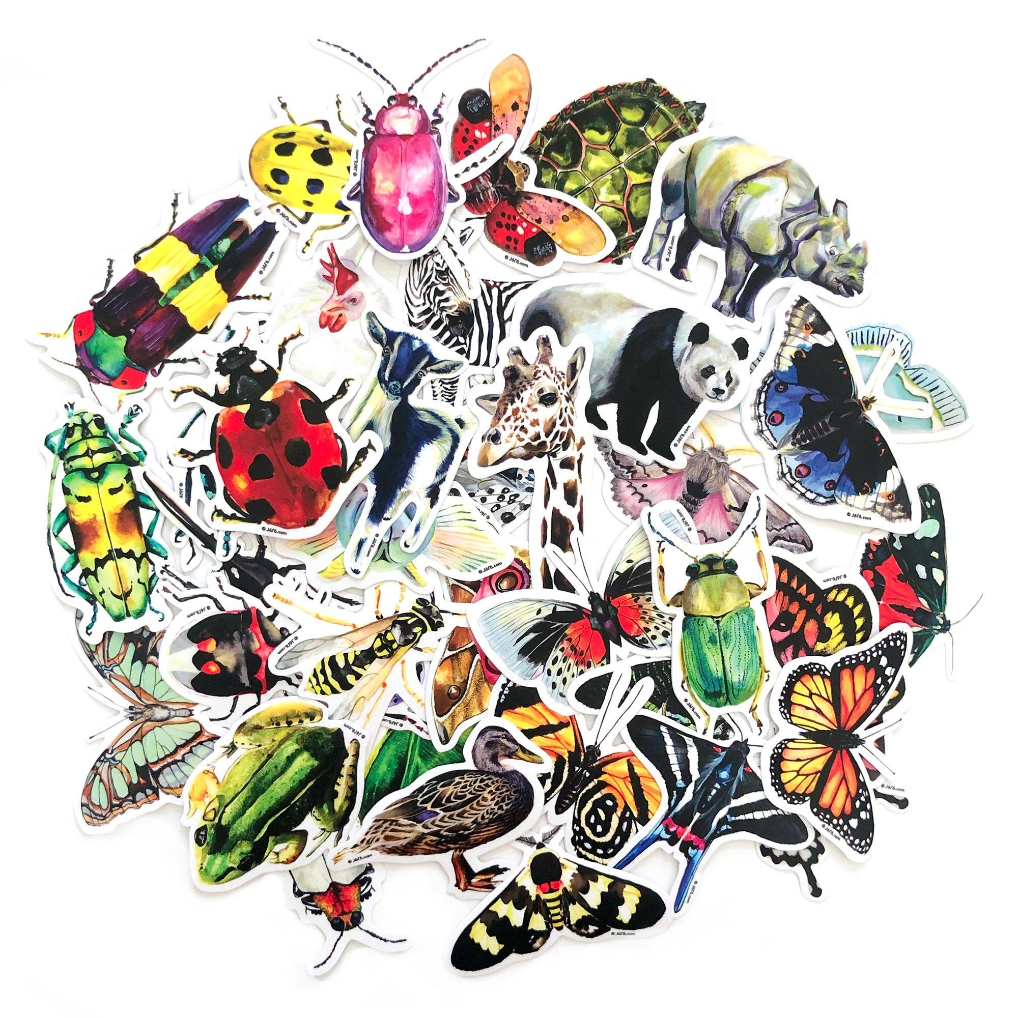 J6R6 - Butterfly 14 Vinyl Sticker (California Dog Face Butterfly)