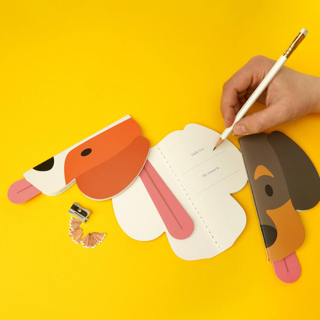 SK- Dog Shaped Notebooks - With ears for animal lovers