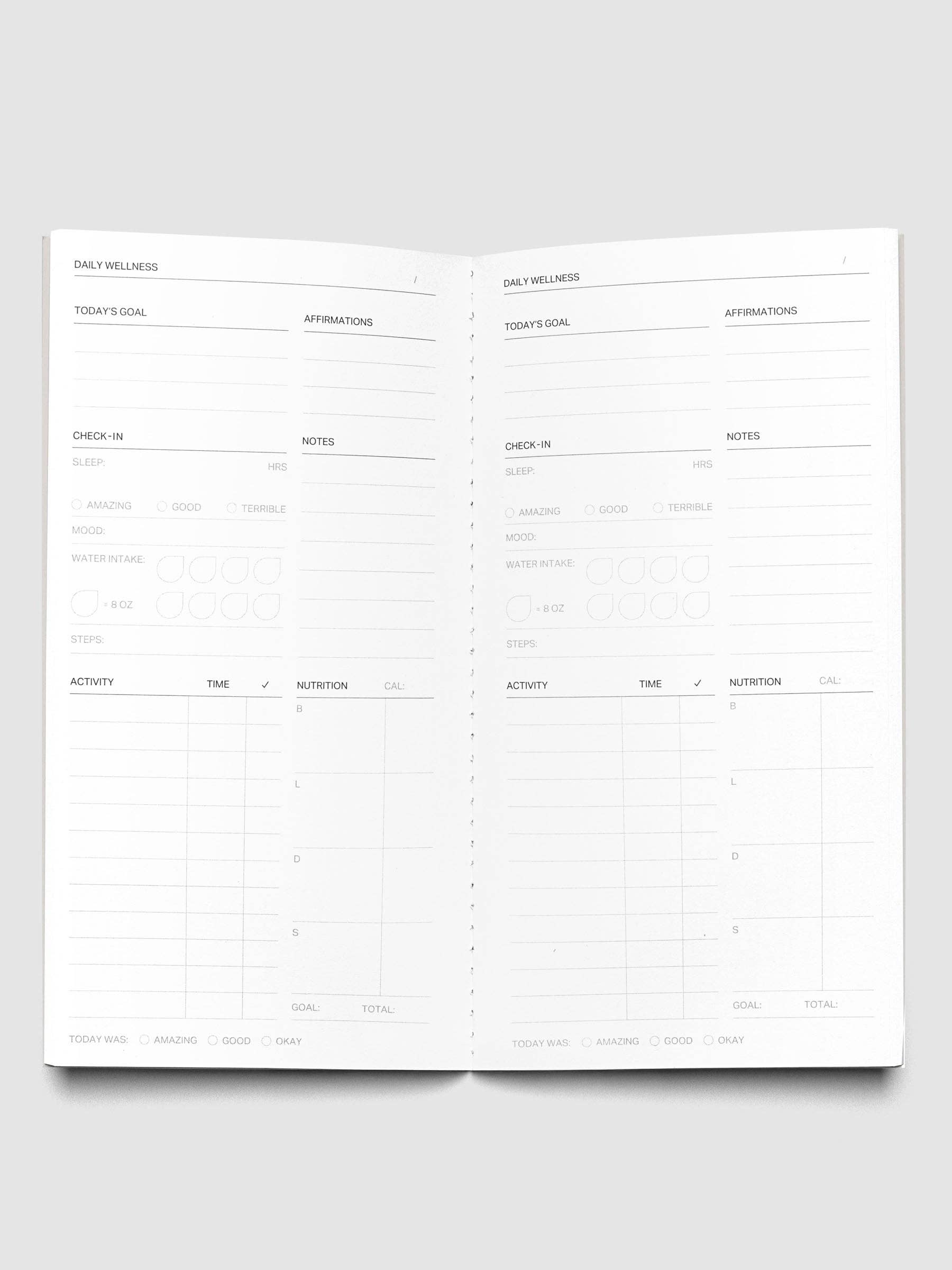 Cloth & Paper - Travel Notebook | A5 Slim: Undated Daily | Verona