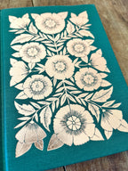 Katharine Watson - Foil Stamped Linen Journal, Blank Jewel Green
