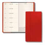 2027 "Space 17" Slim Weekly Planner - Genuine Leather Cover: Black