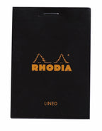 Rhodia Classic Notepad 6 x 8.25: Black GRAPH / 6" x 8.25"