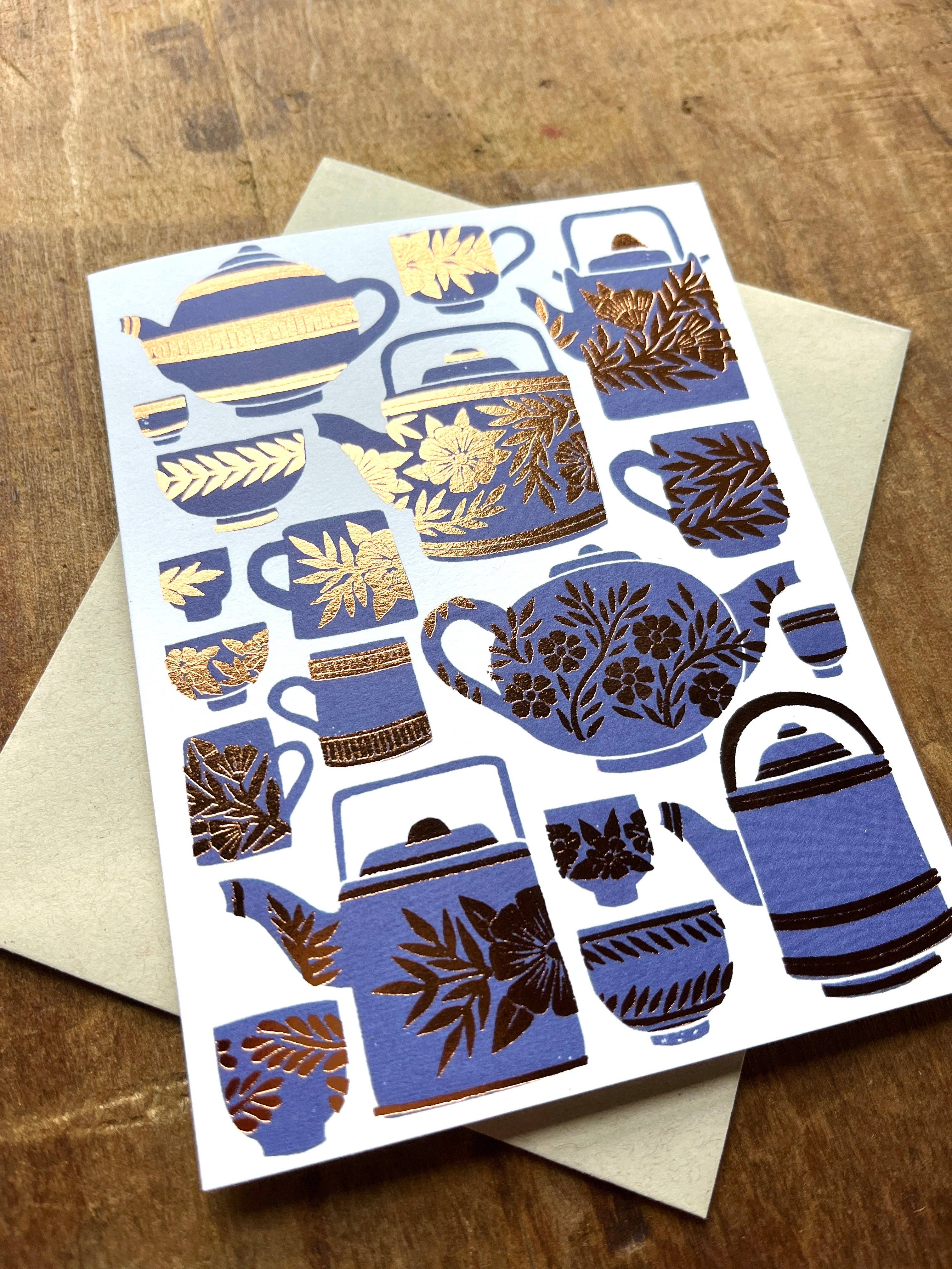 Katharine Watson - Tea Set Greeting Card